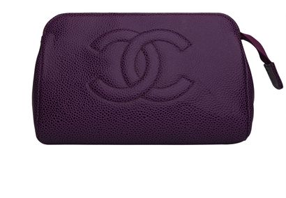 Chanel CC Cosmetic Pouch, front view